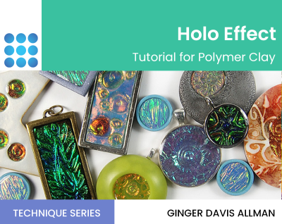 holo effect in polymer clay tutorial cover