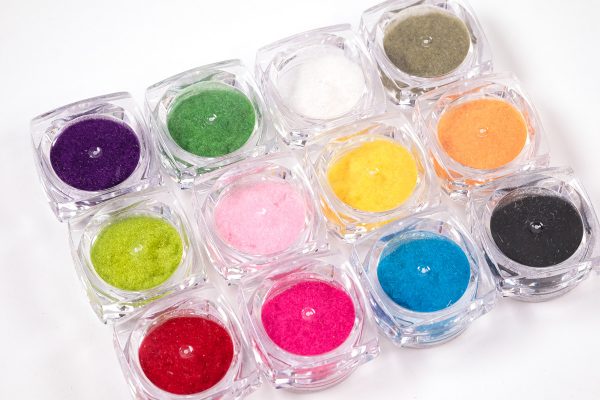 Fuzzy Flocking Velvet Nail Dust Colorful Nail Art Chrome Pigment Decors  Powder