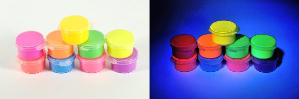 Mix Color Dull Polish Fluorescent Round Iridescent Neon Glass